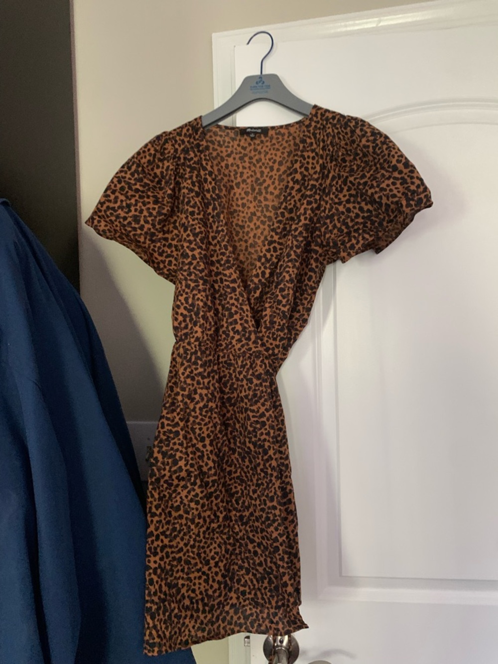 Madewell Leopard Print Wrap Dress